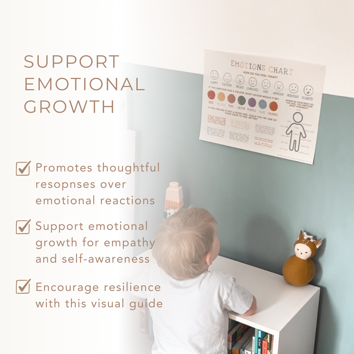 Emotion Chart Box Kids' Emotions Chart – A3 Wall Chart for Emotional Learning – La Pomme